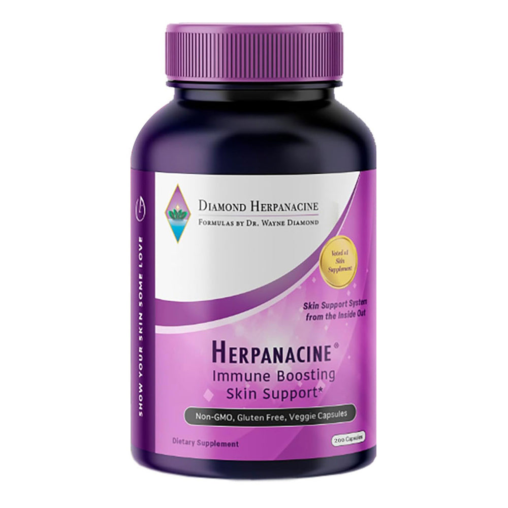 Diamond Herpanacine Vegetarian Capsules, For Healthy Skin, 200 ea